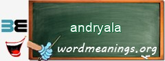 WordMeaning blackboard for andryala